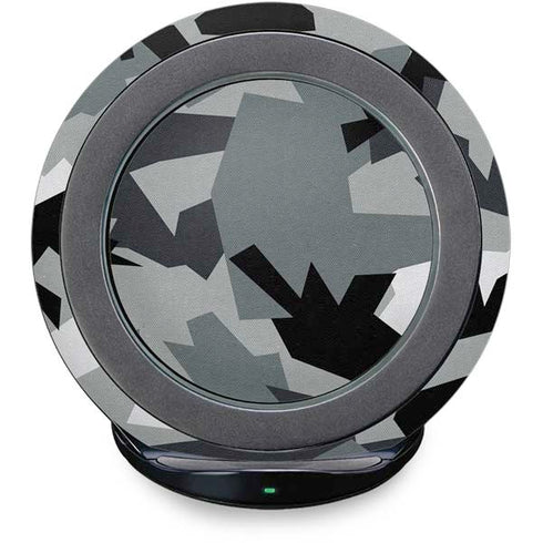 Urban Camouflage Black Fast Charge Wireless Charging Stand Skin